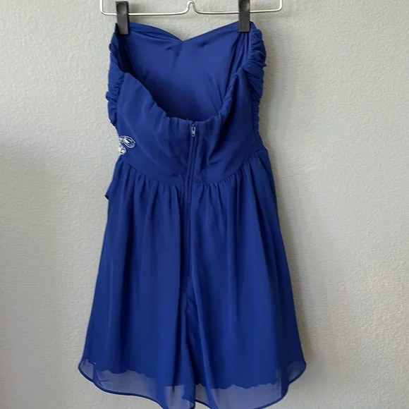 B.Darlin dark Royal blue size 3/4 above the knee dress, prom or graduati… - Picture 3 of 8